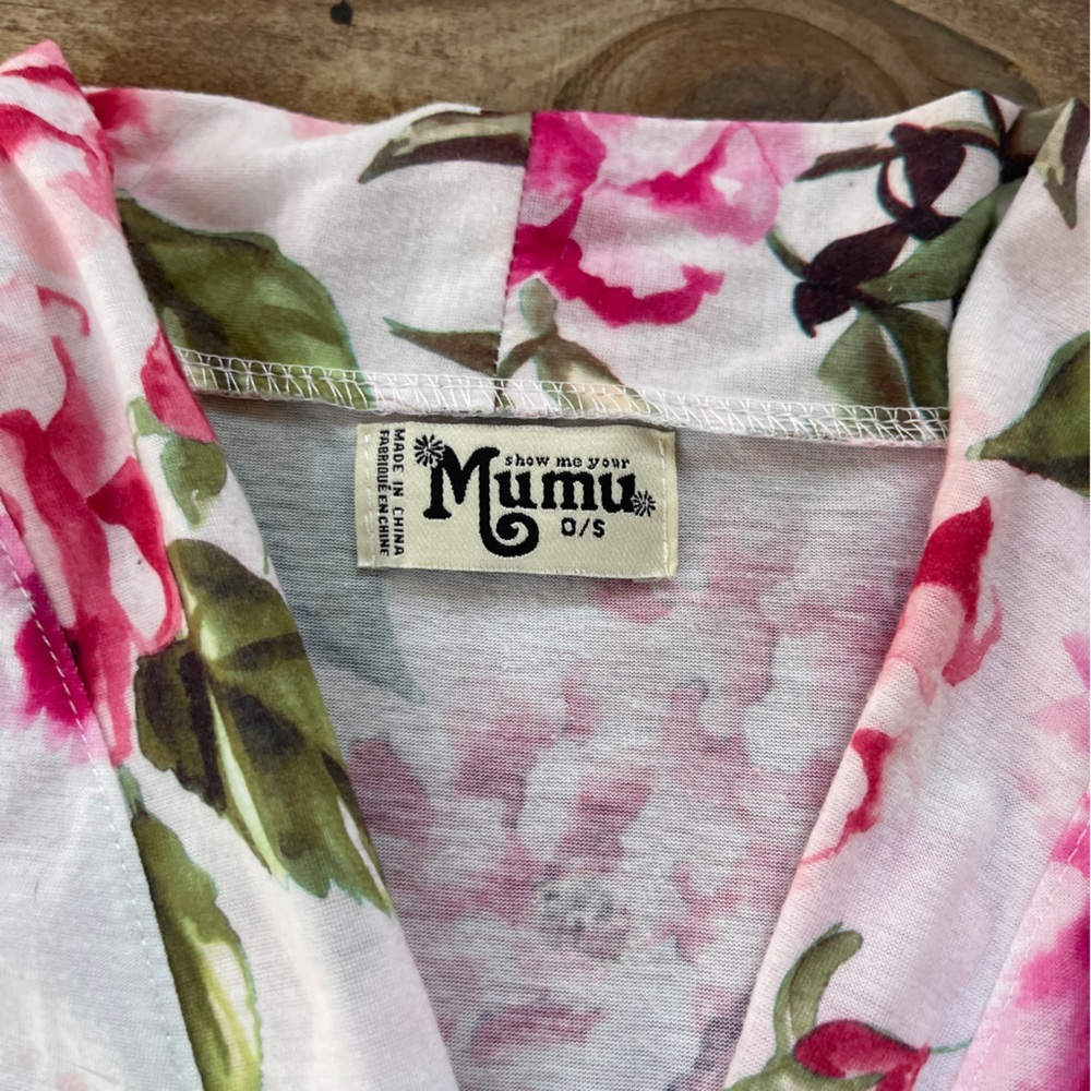 Show Me Your Mumu Floral Robe Kimono Tie Waist Cover Up S/M - Picture 5 of 7
